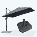 PURPLE LEAF 10 ft Patio Cantilever Umbrella - 360 Rotation and Tilt