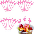 300 Pink Flamingo Stirrers - Tropical Party Decoration!