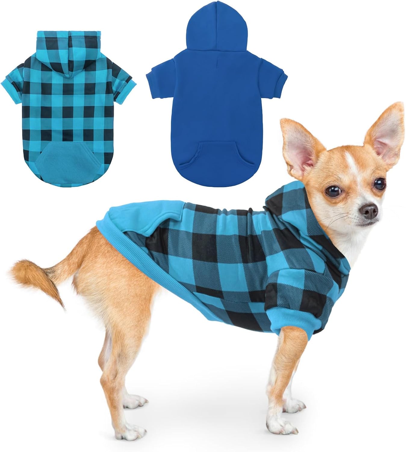 Cozy Dog Hoodies x2: Winter Warmth & Style!
