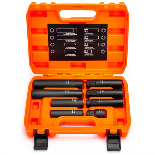 Dynofit Lug Nuts Key Kit: 8-Piece Spline Locking Socket Set