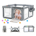 Foldable Baby Playpen 59in71in for Safe Indoor & Outdoor Fun