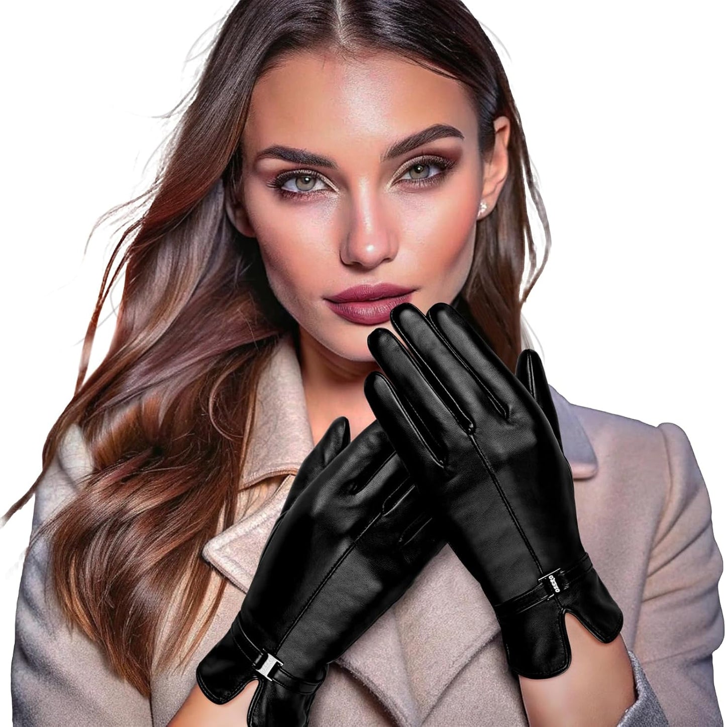 Warm Touchscreen Sheepskin Gloves by OZERO