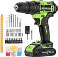 WORKBLESS 21V Power Drill Set - Compact Cordless Drill with Bits