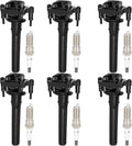 Ignition Coil Packs with 6 Iridium Spark Plugs for Chrysler 2.7L