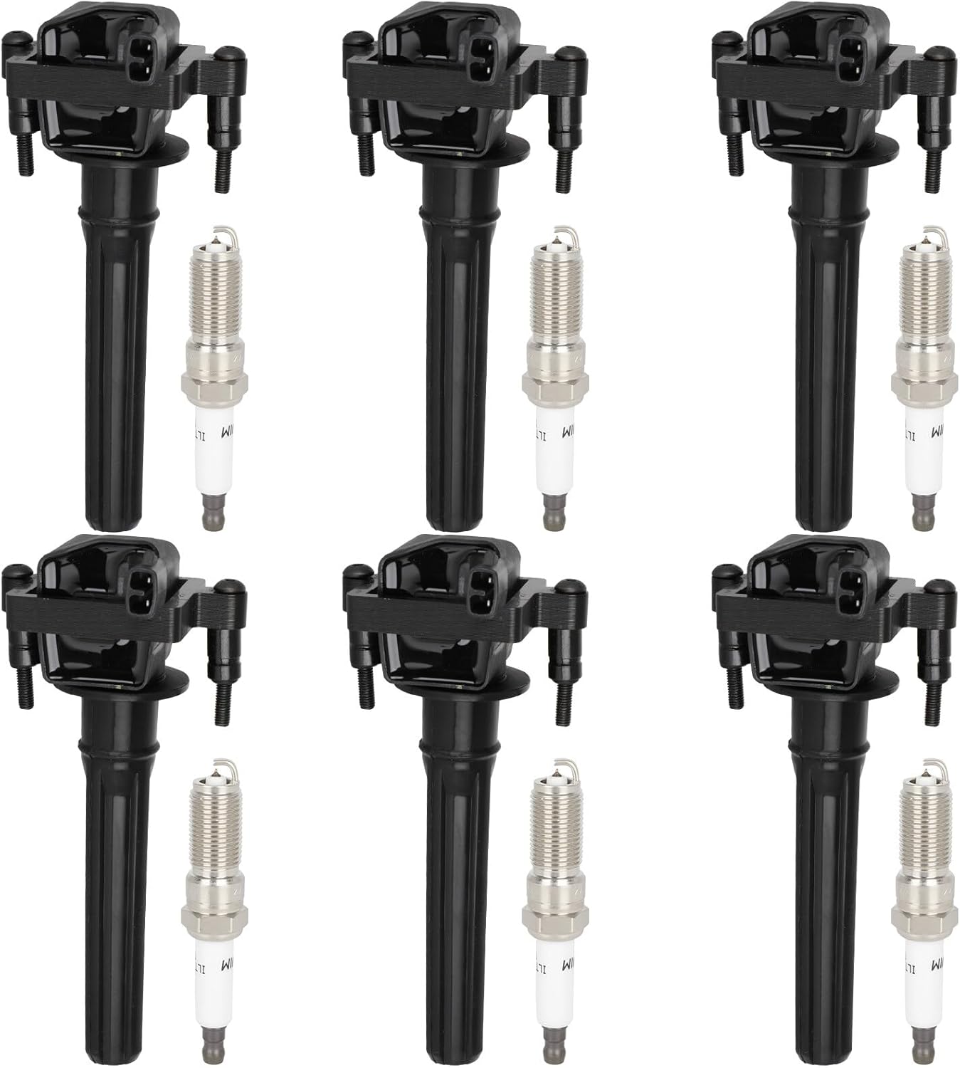 High-Performance Ignition Coils and Iridium Spark Plugs Set