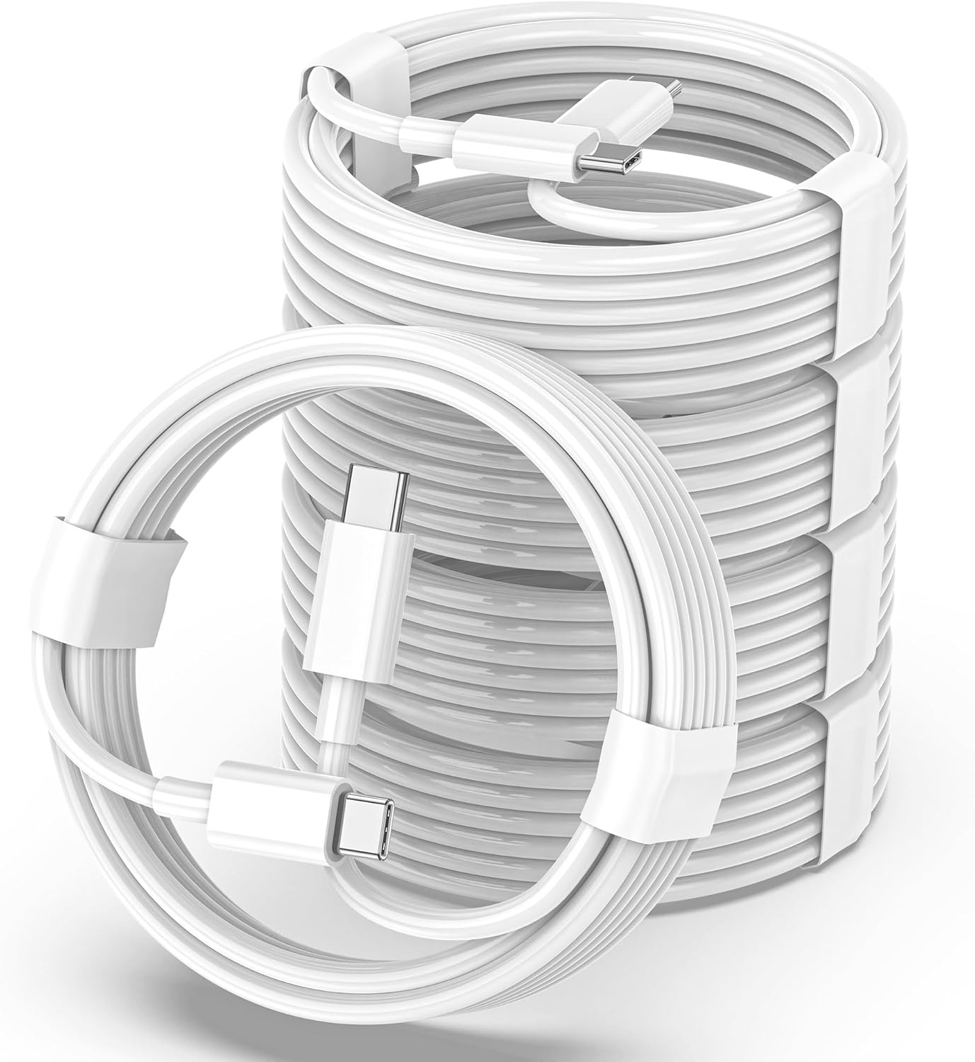 Fast Charge 5-Pack Type C Cables by ezcharging