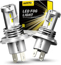 AUXITO H4 9003 LED Bulbs Dual Beam Fog Light - 6500K Super Bright
