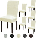 Stretch Dining Room Chair Covers Set of 6 for Easy Care
