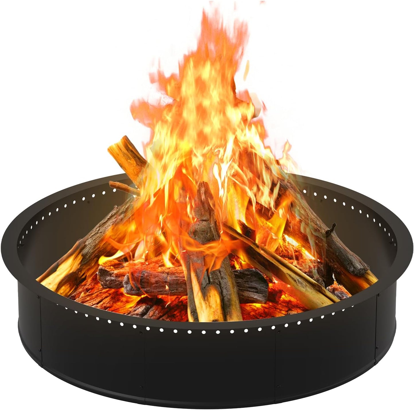 OUSHENG Smokeless Fire Pit Ring for Outdoor Bonfire Fun