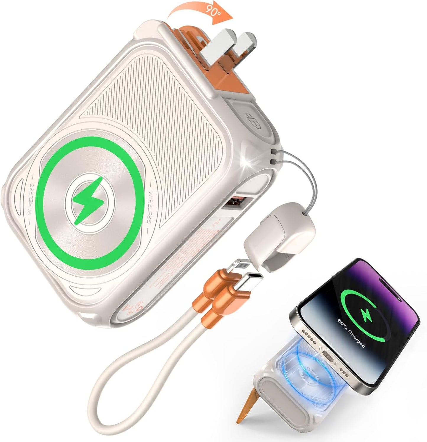 P05 Portable Charger Magnetic Power Bank 10000mAh Fast Charging