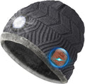Bluetooth Beanie with Light and Headphones - Rechargeable LED Hat