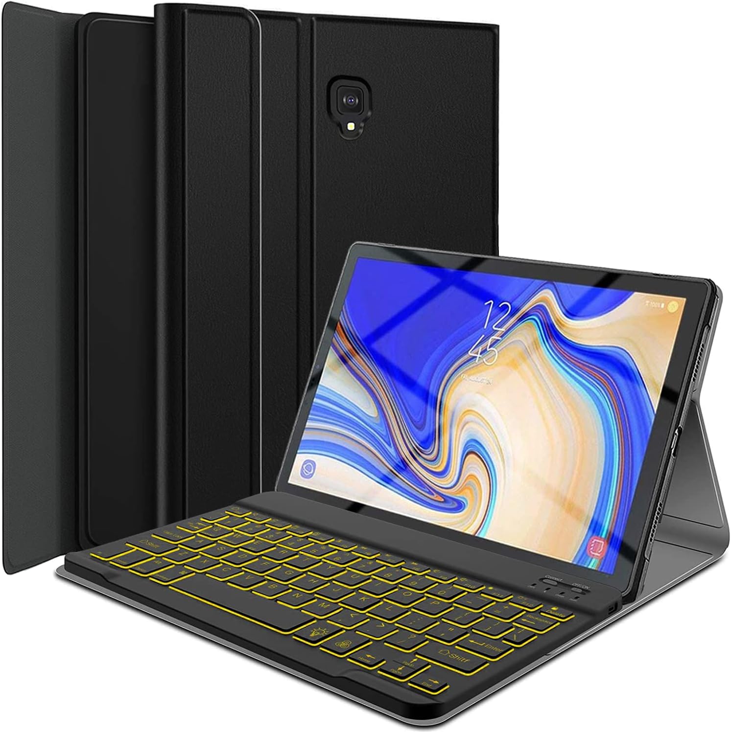 Galaxy Tab S4 10.5 Keyboard Case with 7 Color Backlit Design