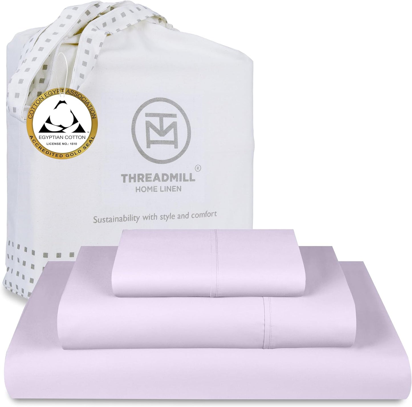 Threadmill Egyptian Cotton Twin XL Sheet Set for Cozy Sleep