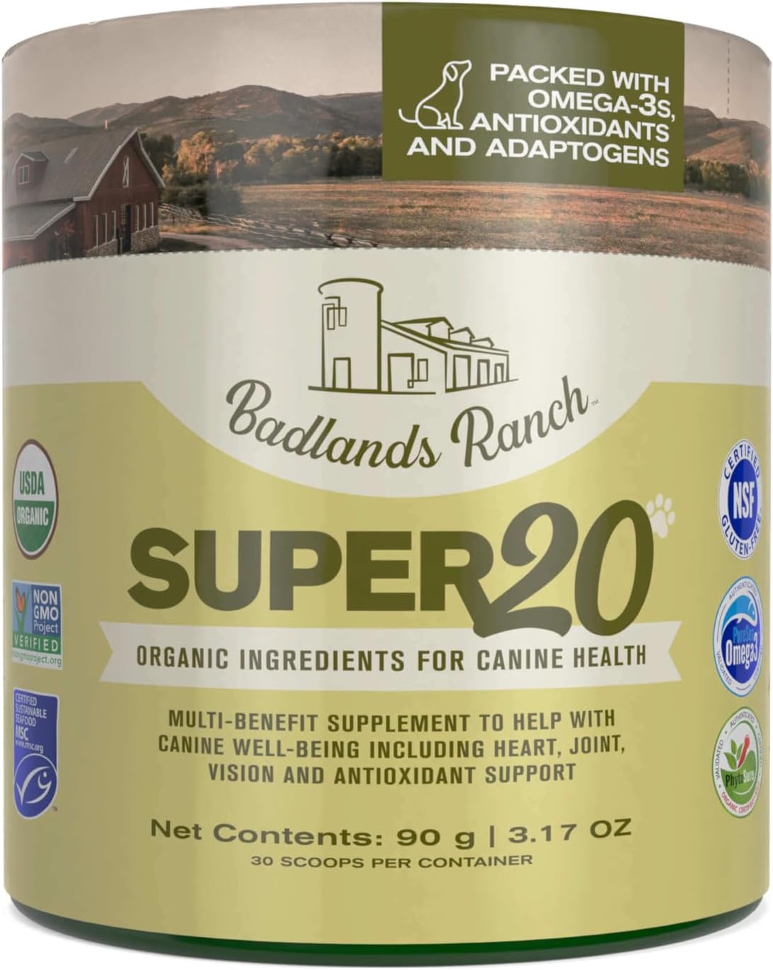 Super20 Canine Supplement for Joint and Heart Health Support