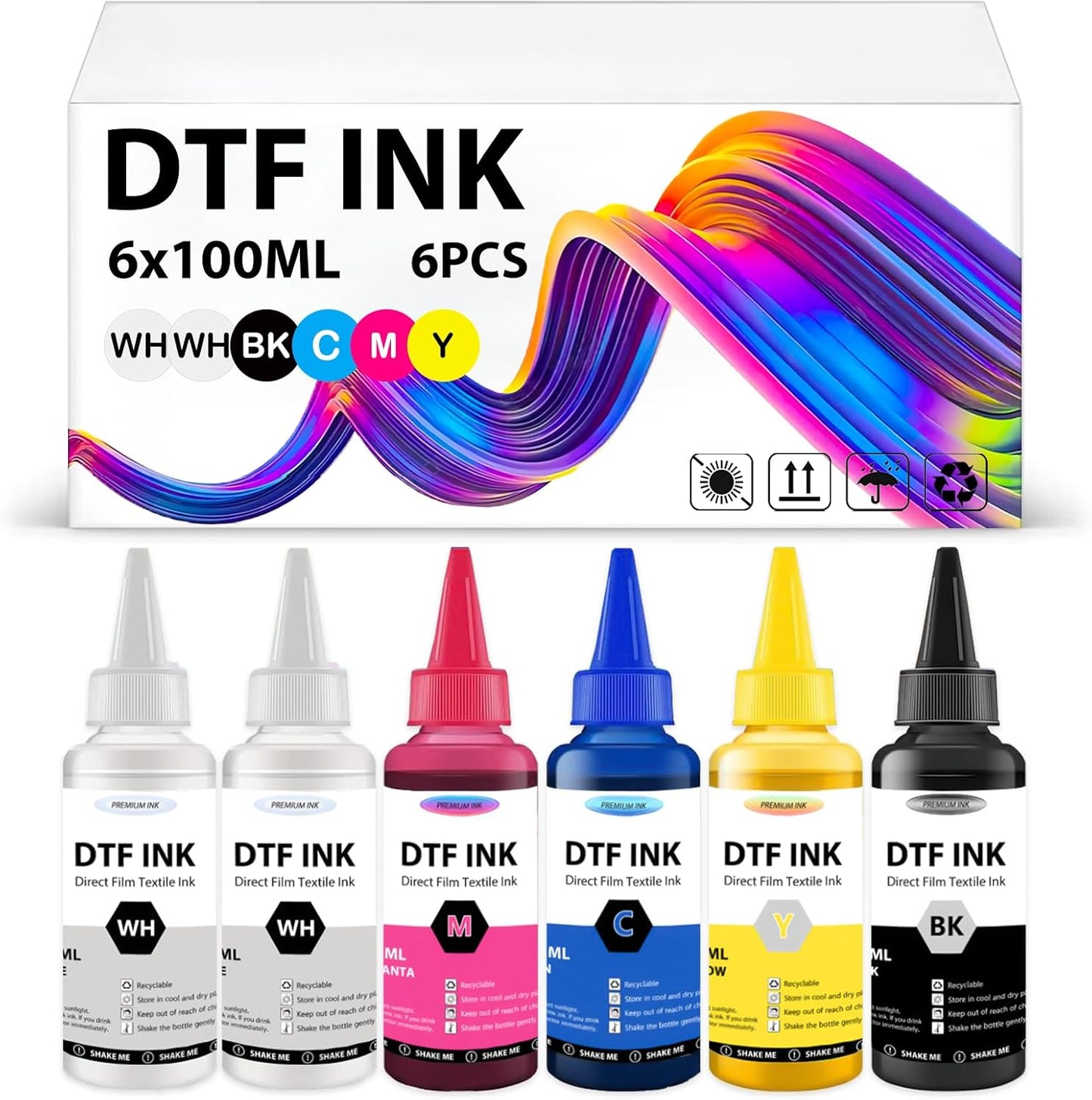 Premium 600ML DTF Transfer Ink - High Coverage & Fluidity