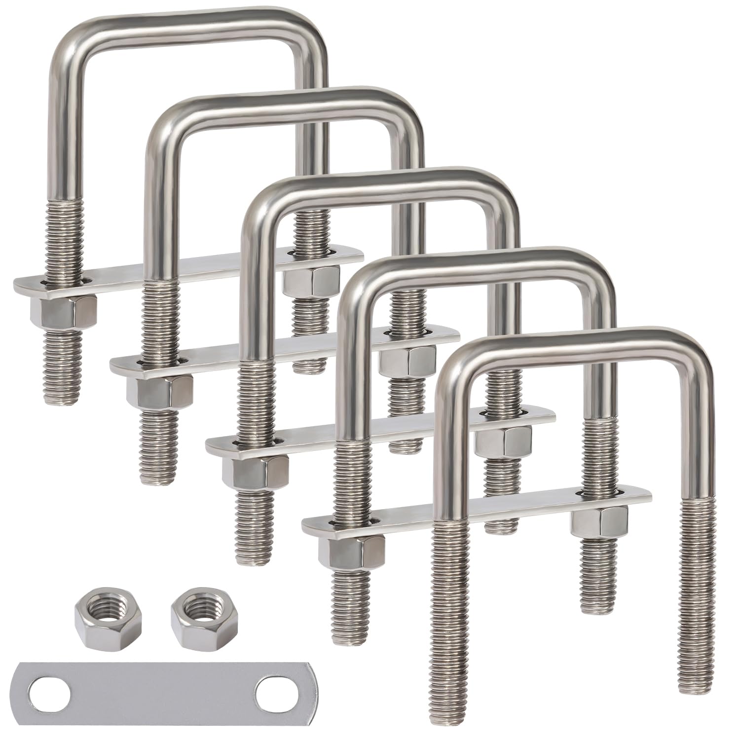 LIONMAX U Bolts 5 Pack for Automotive and Marine Applications