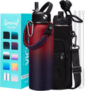 40 OZ Insulated Water Bottle with Straw Lid - Large DoubleInsulated