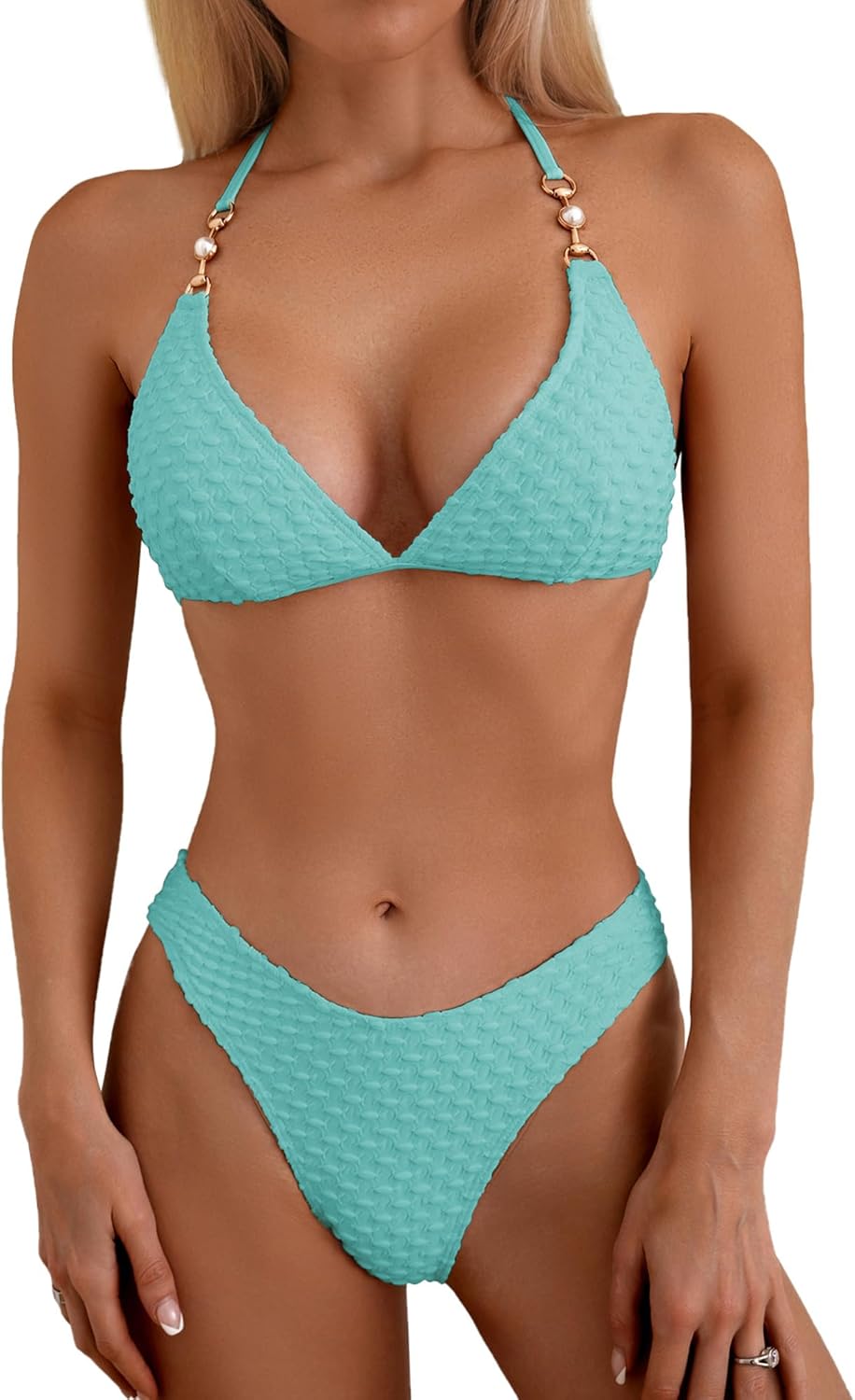 Triangle Bikini Set Cheeky High Cut Sexy Two Piece Swimsuit