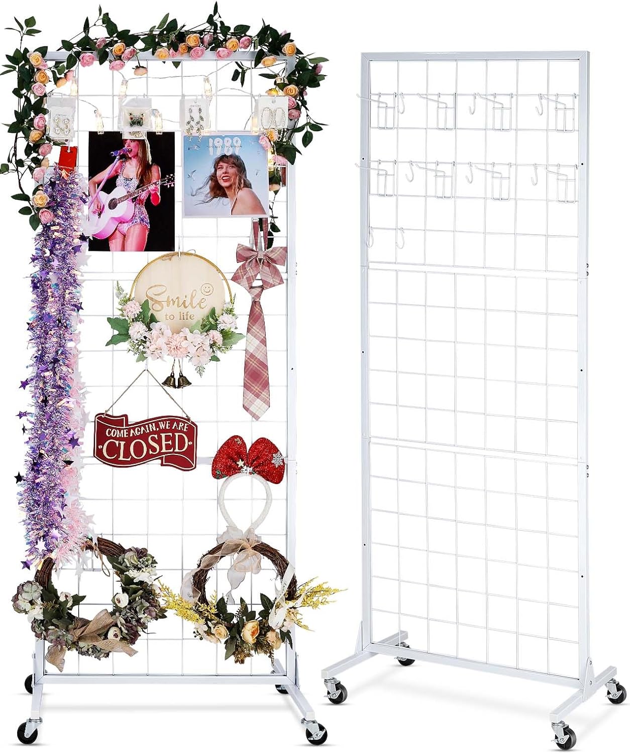 Gridwall Panel Display Stand Rack for Craft Fairs and Retail Use