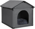 Small Dog House Soft Indoor 24x22x24in - Cozy Soft Cushion Pet Den