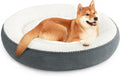 Round Donut Cat and Dog Cushion Bed 36in - Cozy Nest for Medium