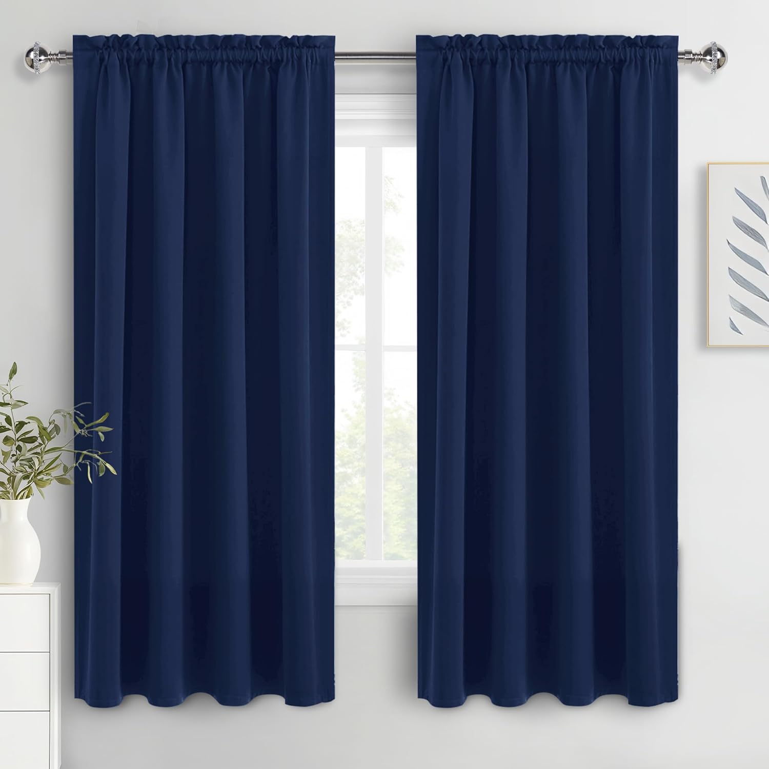 DWCN Blackout Curtains 72 Inch Length for Bedroom and Living Room
