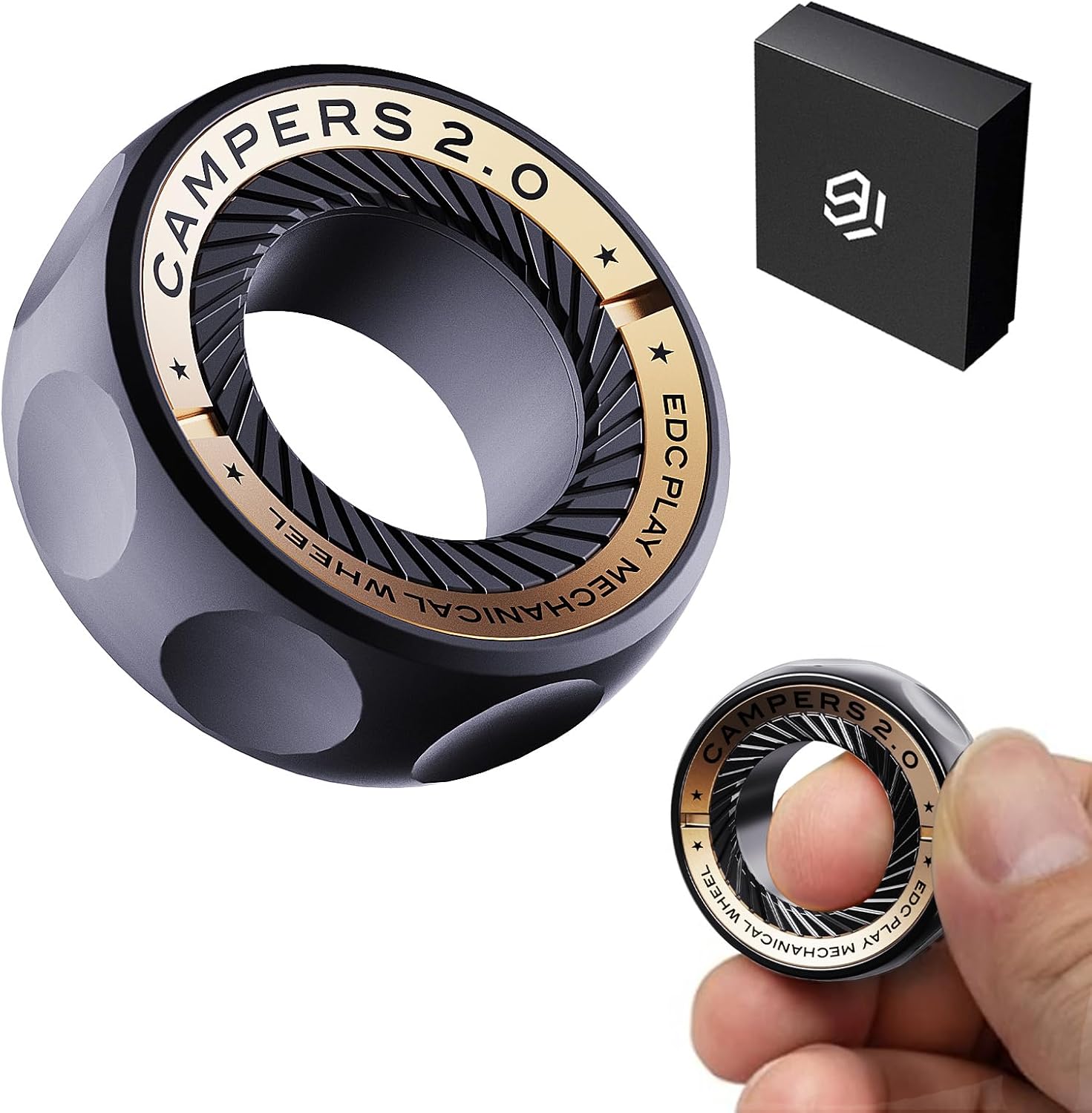 Fidget Spinner for Stress Relief - Magnetic Ring for Focus