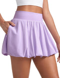 CRZ YOGA Bubble High Waisted Tennis Skort - Lightweight Comfort