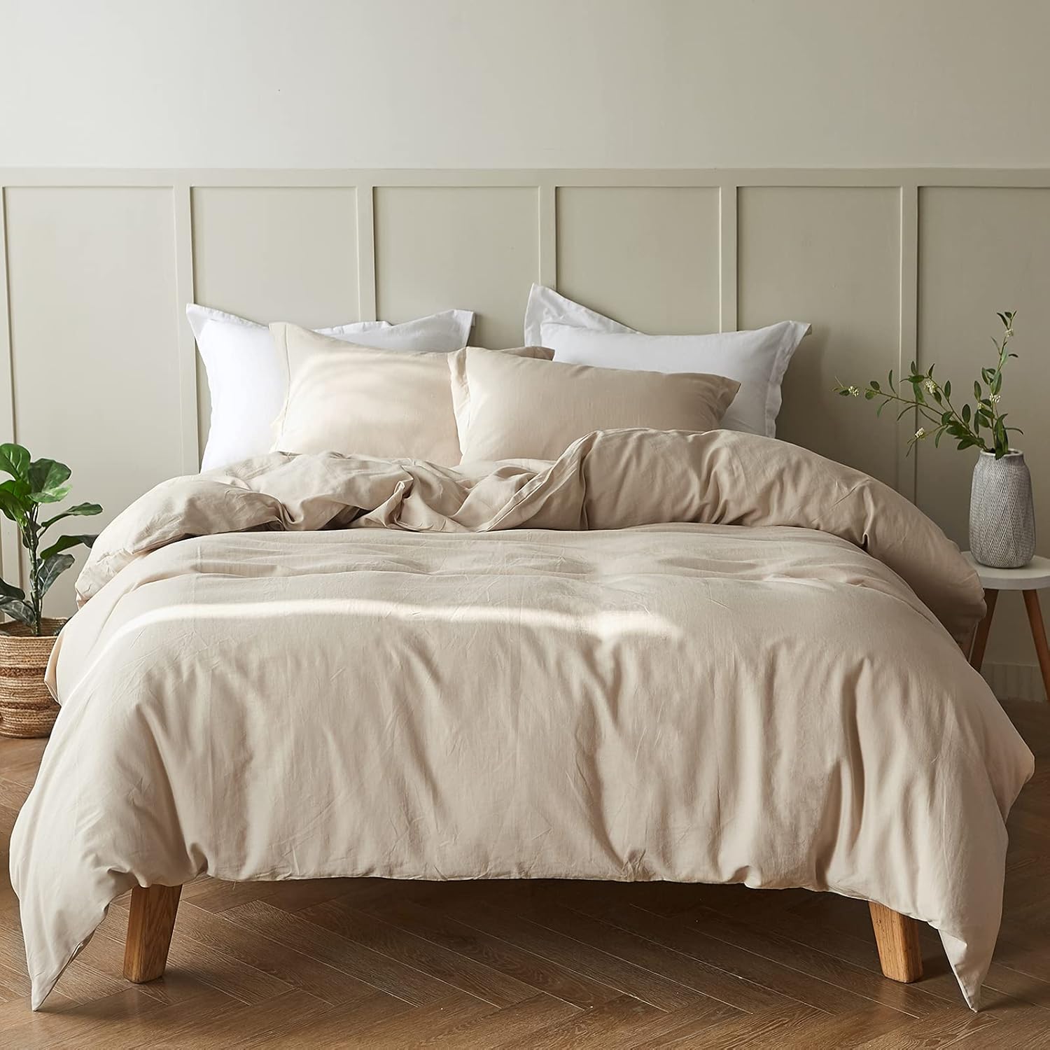 Simple&Opulence French Linen Duvet Cover Set for Cozy Bedrooms
