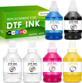 Upgraded Auto Fill DTF Ink 1500ML Set - High Coverage CMYKW