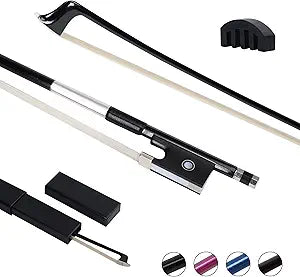 ADM Carbon Fiber Violin Bow for All Skill Levels - Handmade Fiddle Bow