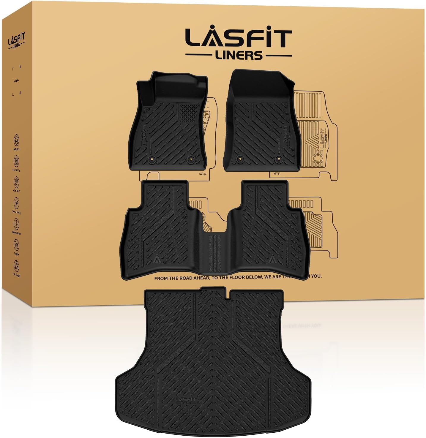 Custom Fit Floor Mats for Nissan Sentra 2014-2019 - Durable TPE