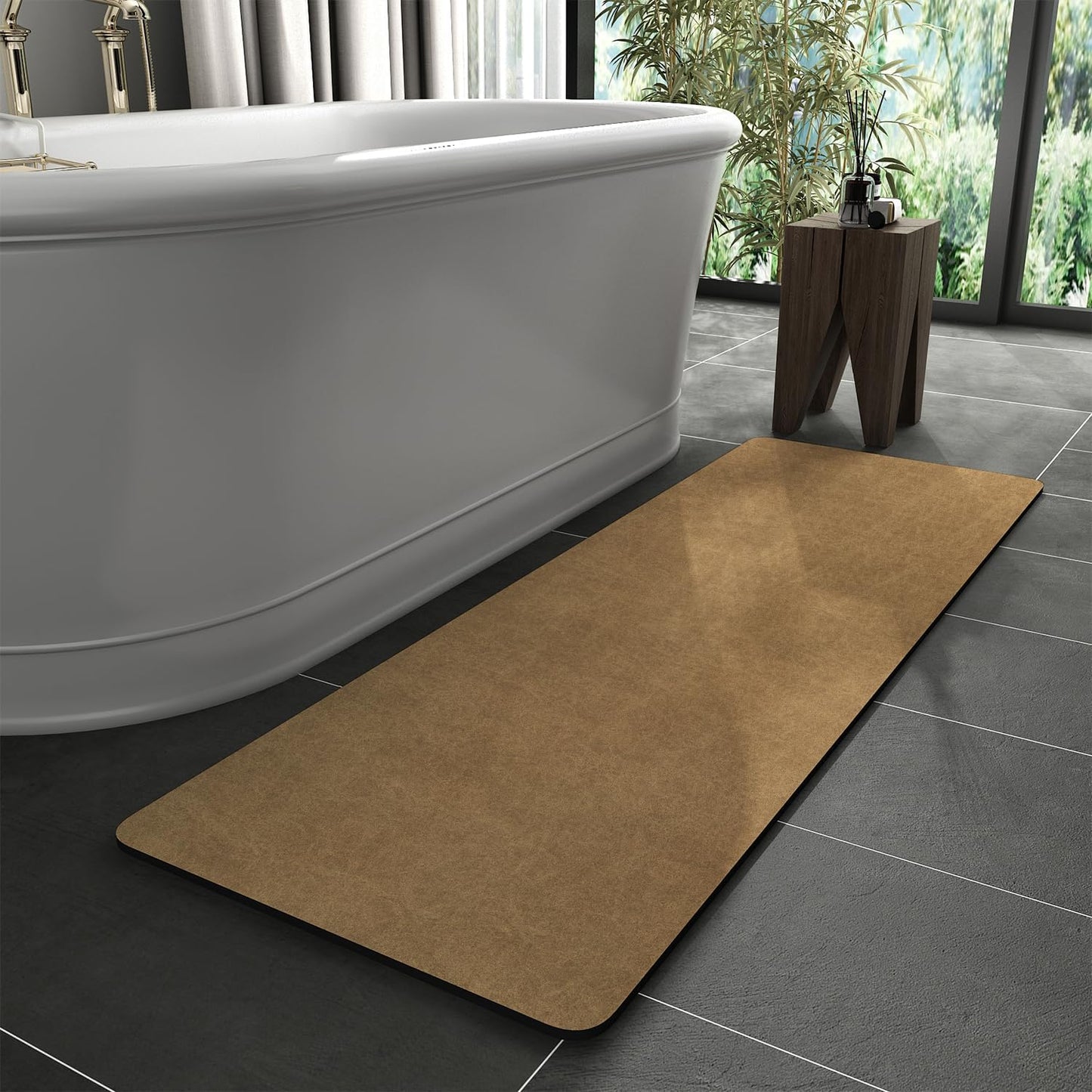 MontVoo Non Slip Quick Dry Bath Mat Rug for Bathroom Use