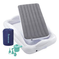 hiccapop Inflatable Toddler Travel Bed with 4-Sided Safety Bumpers