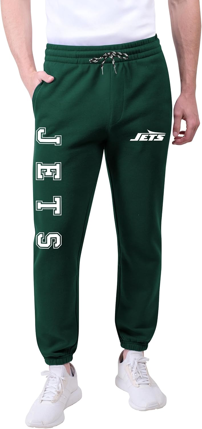 Ultra Game Men's NFL Official Active Super Soft Fleece Joggers