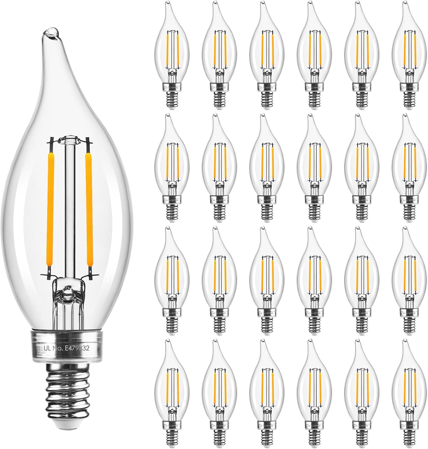 Hizashi E12 LED Bulb 2700K Warm White Dimmable Chandelier Light