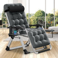 DoCred Comfy Chair High-Capacity Folding Recliner - Holds 440 lb