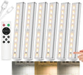Under Cabinet Lights Rechargeable 6 Pack - Remote, 3 Colors, Dimmable