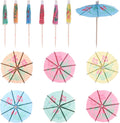 Colorful Mini Drink Umbrellas 50 Pcs - Beach Party Decor