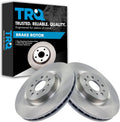 TRQ Front Brake Rotors Set Vented Compatible with 2015-2022 Ram