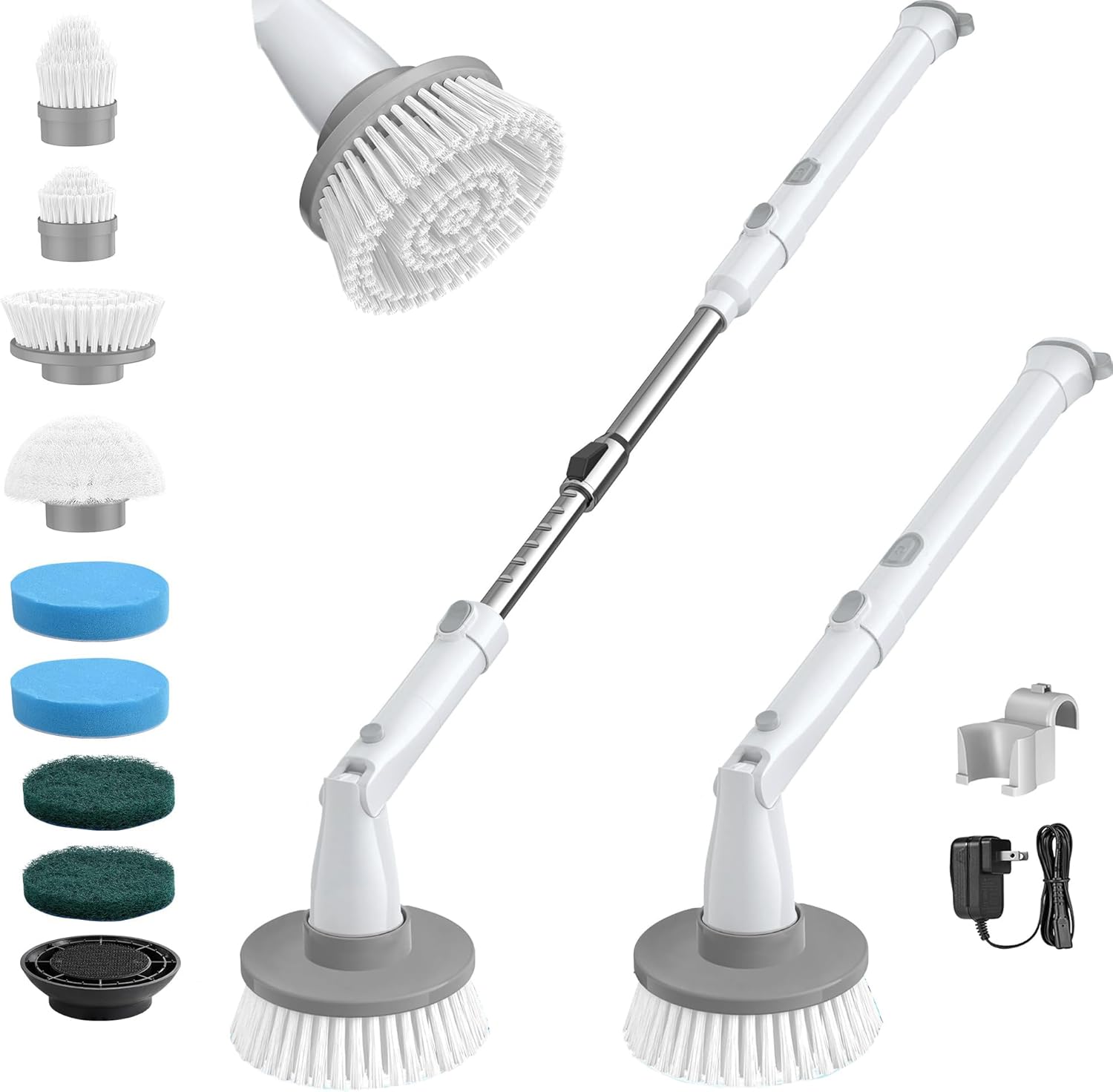 kHelfer Electric Spin Scrubber: Cordless Shower Cleaning Brush