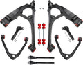 10pc Front End Upper and Lower Control Arms Suspension Kit - Improved