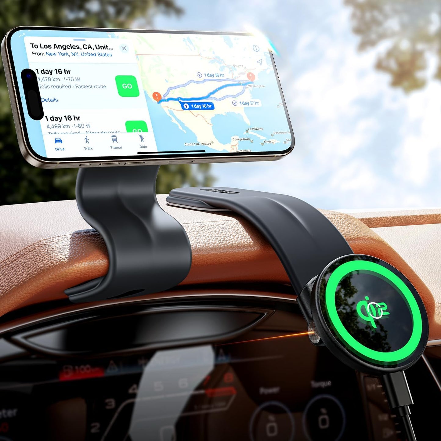 15W Super Fast Charge Magnetic Car Phone Holder by TAZENI