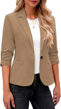 Women's Casual Blazer Jacket 3/4 Sleeve for Work - Lightweight 2025