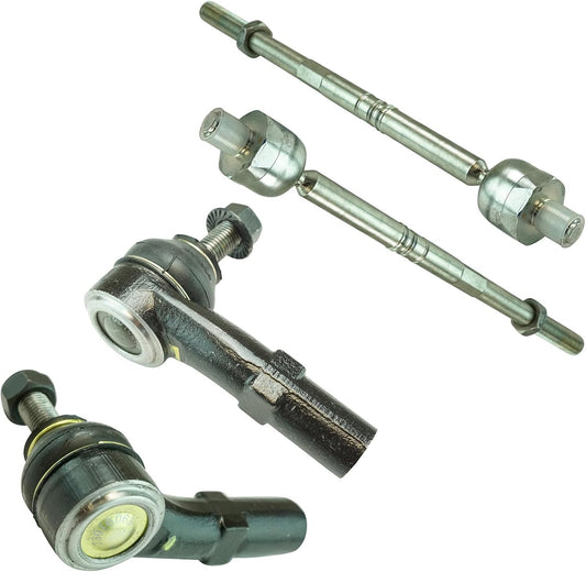 TRQ Front Inner and Outer Tie Rod Set for Volkswagen Jetta GTI