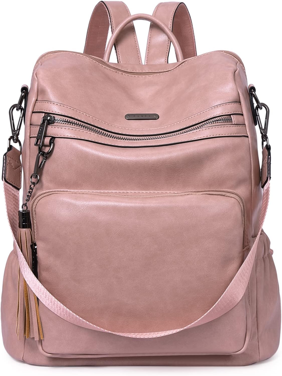 CLUCI Backpack Purse for Women: Stylish Two Toned Leather Bag