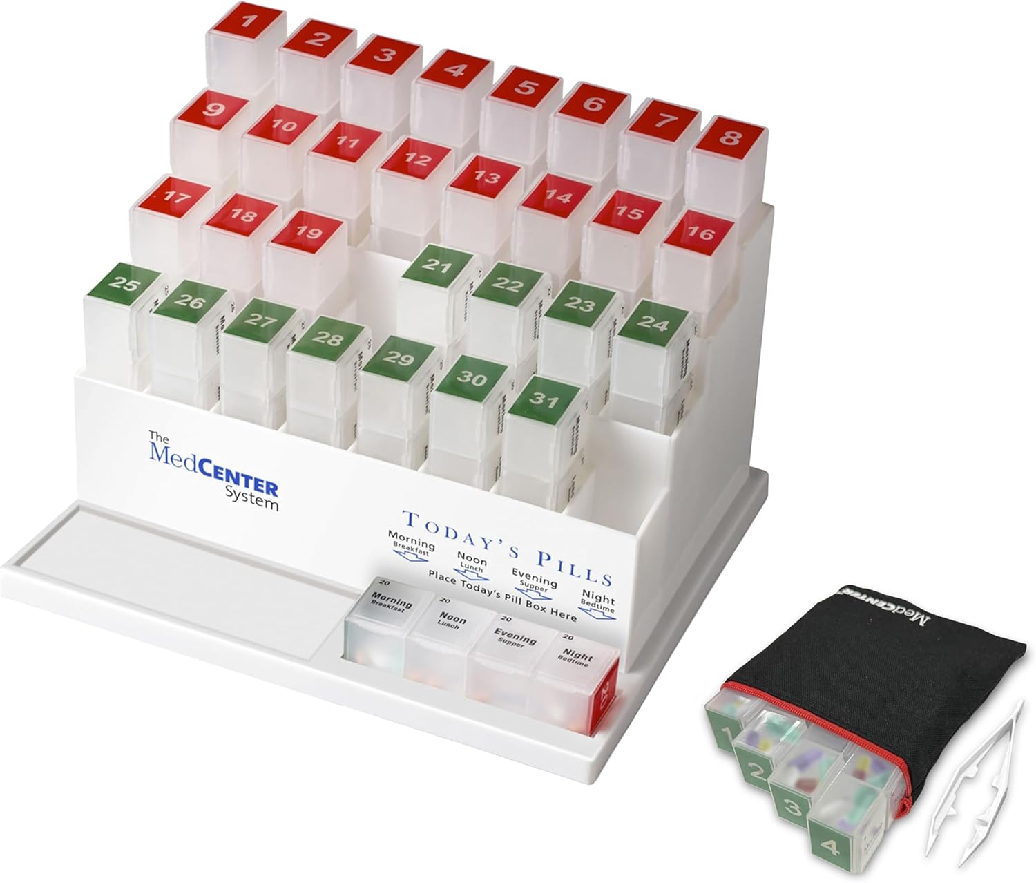 Travel Pill Organizer with Zipper Pouch for Easy Medication