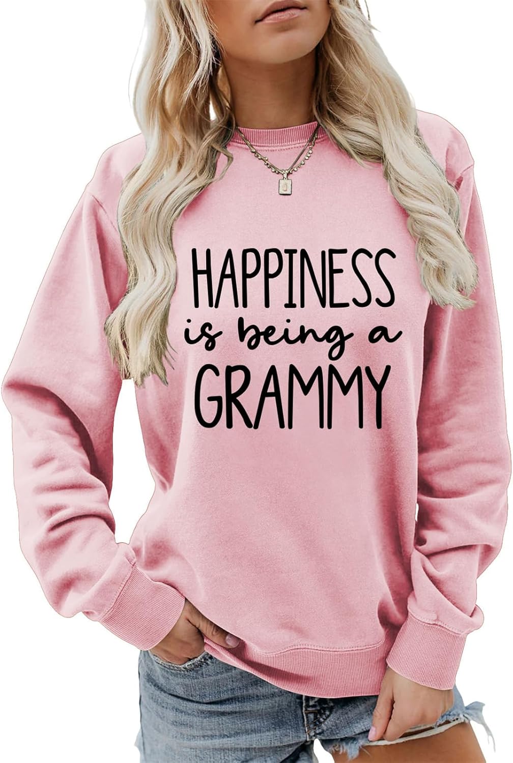 Happiness in Grandma Life Crewneck
