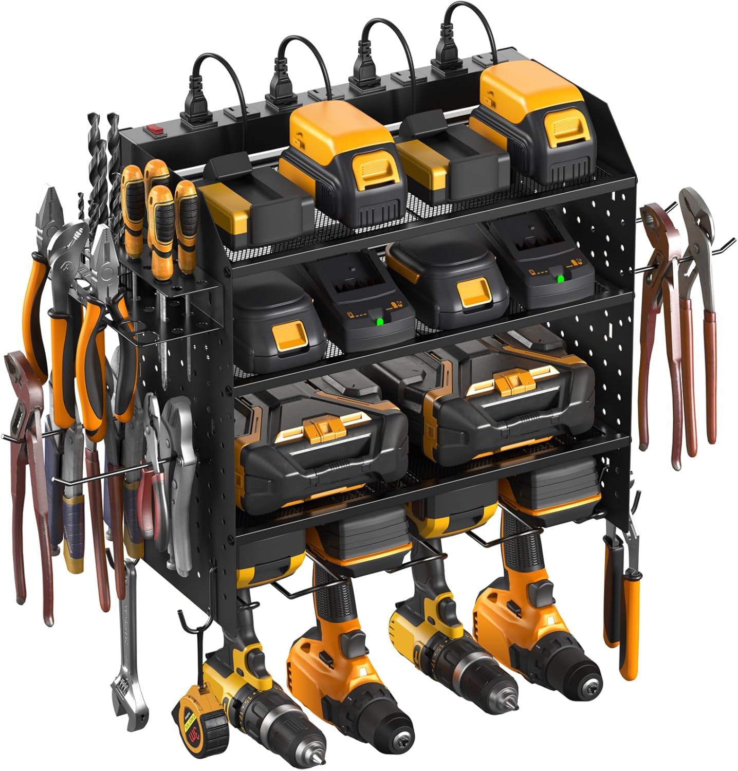 Modular Pegboard Drill Holder & Charger