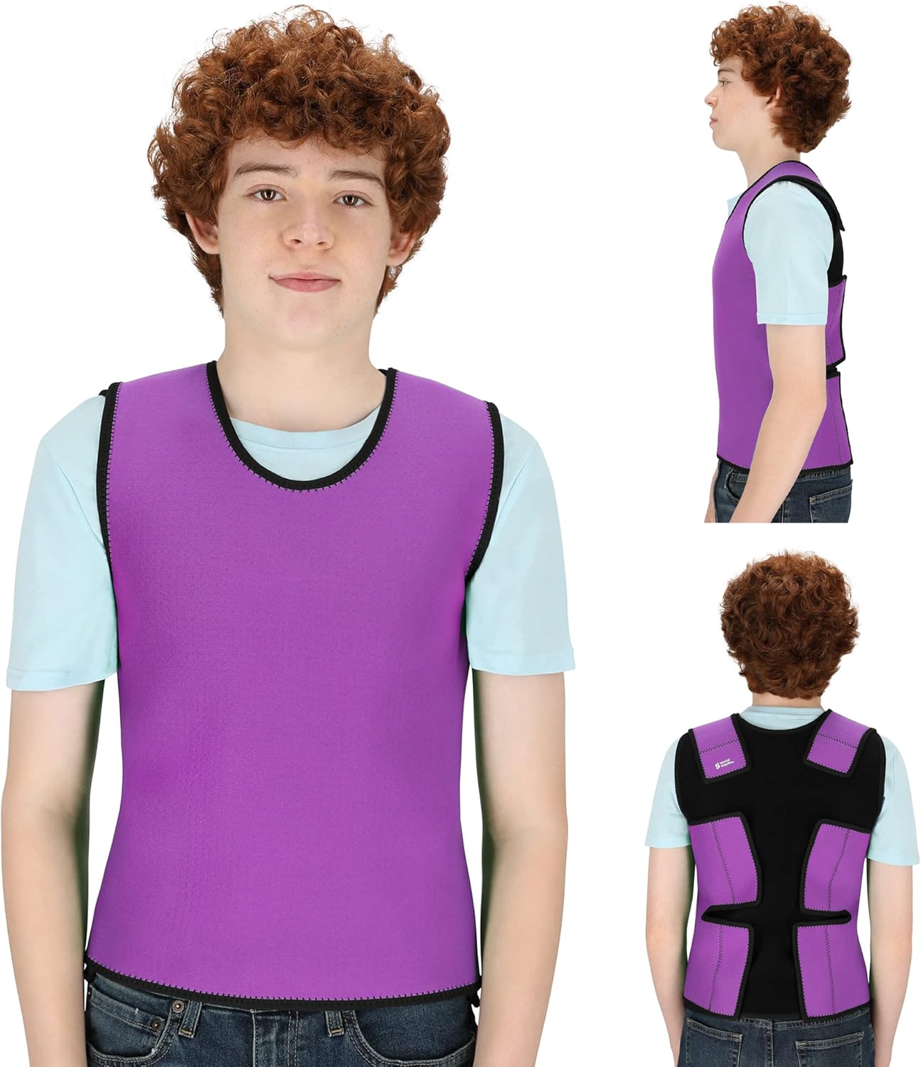 Sensory Compression Vest for Deep Pressure Comfort in Purple